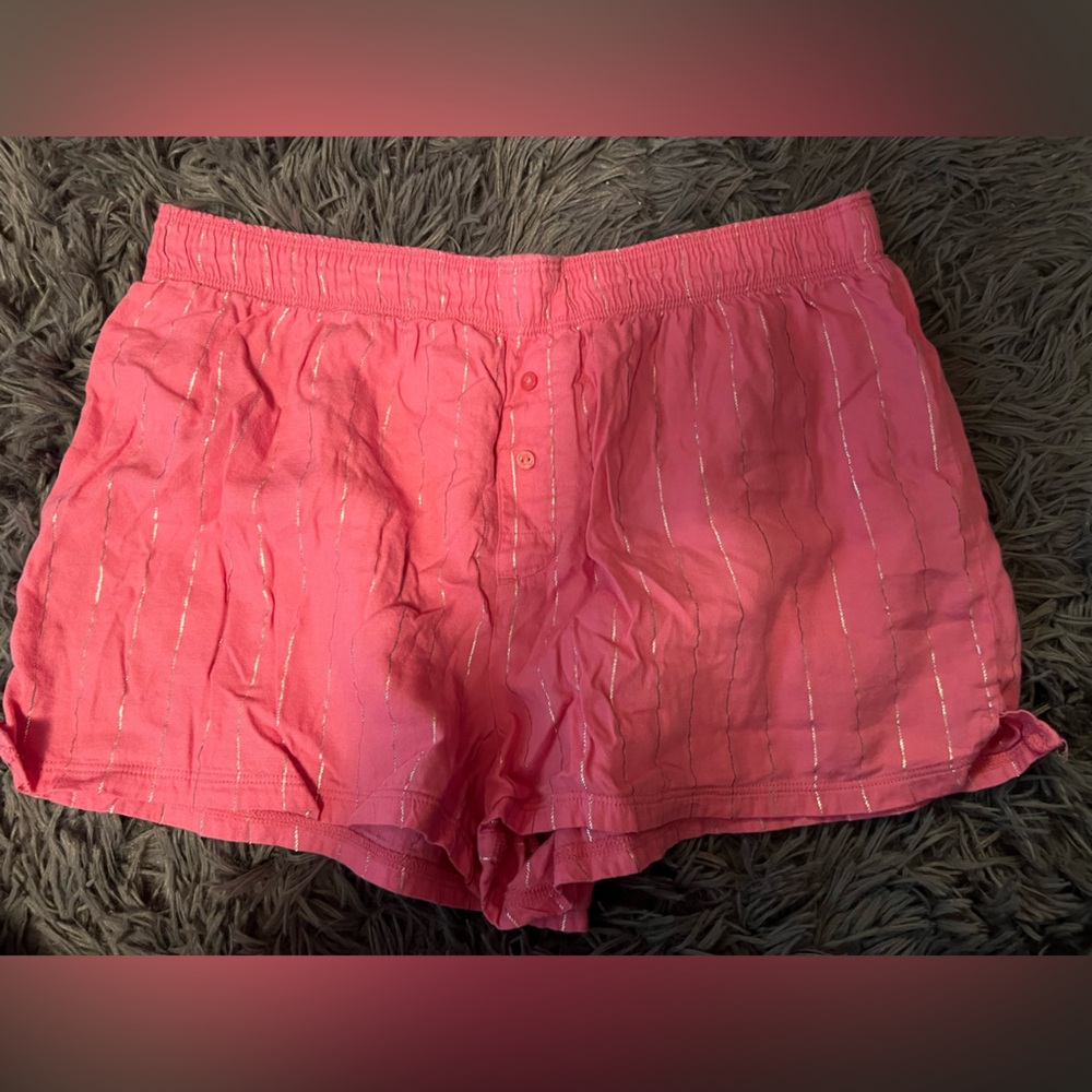 PINK pajama shorts